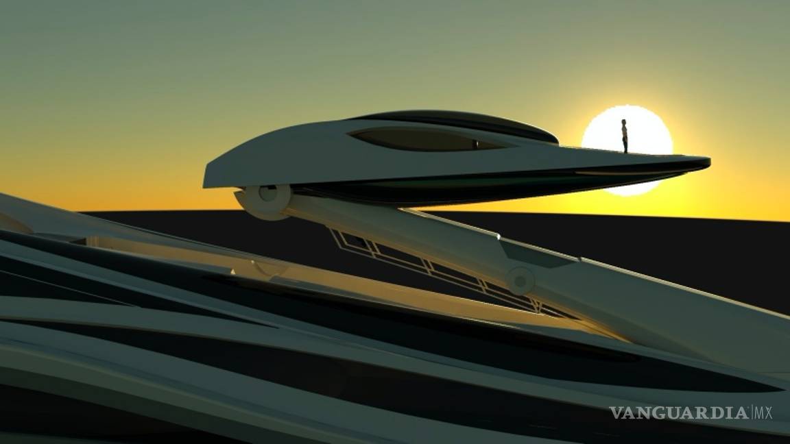 $!Avanguardia, un nuevo megayate de lujo de 137 metros emula la forma de un cisne