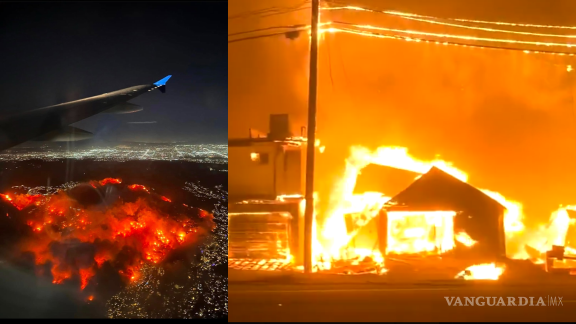 ¡De terror! Videos muestran el daño devastador que ha sufrido Los Ángeles debido a múltiples incendios forestales