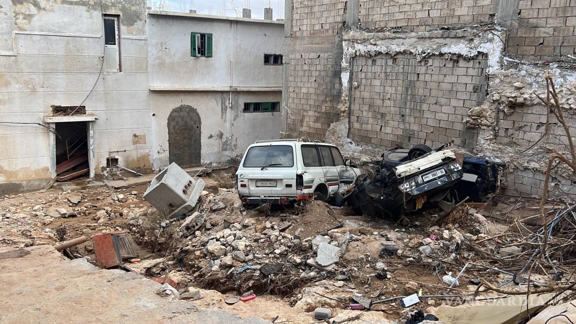 $!Un barrio dañado, días después de que la tormenta Daniel arrasara el este de Libia, en la ciudad portuaria de Derna, Libia, el 18 de septiembre de 2023.