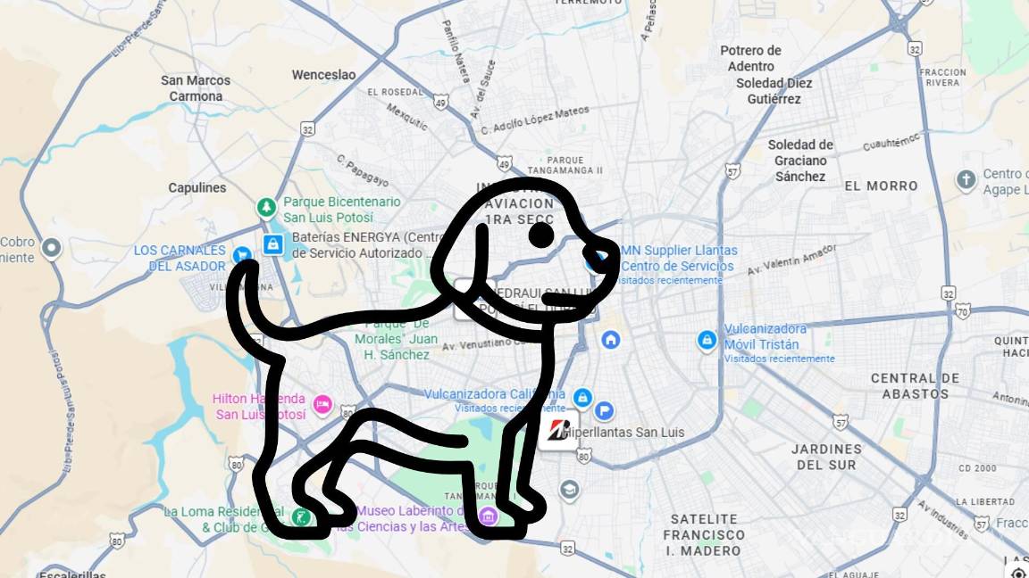 $!El mapa en forma de perrito destaca las colonias consideradas “seguras” en San Luis Potosí, generando debate entre internautas sobre cuáles realmente ofrecen la mejor calidad de vida.