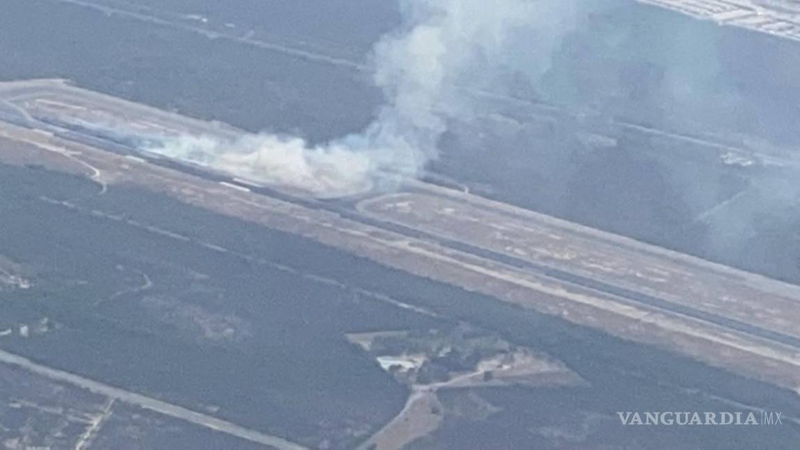 Retienen tráfico en aeropuerto de Monterrey por un incendio