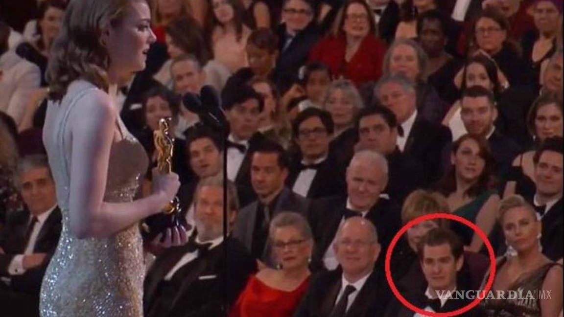 $!Andrew Garfield lloró cuando su ex Emma Stone ganó el Oscar