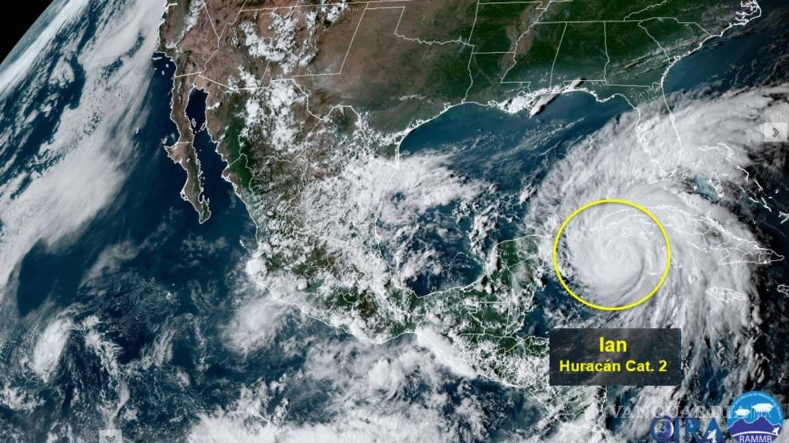 Huracán Ian se intensifica a categoría 2; ocasionará lluvias fuertes en Quintana Roo, Yucatán y Campeche