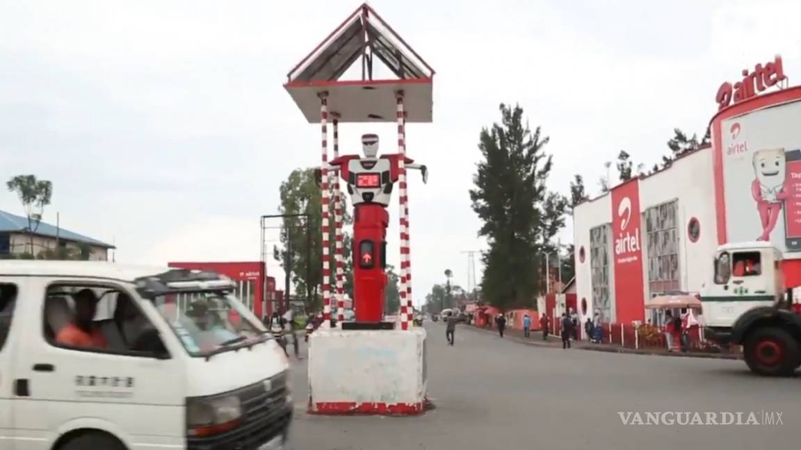 Roulage Intelligent, un robot policía que dicta la ley en el Congo