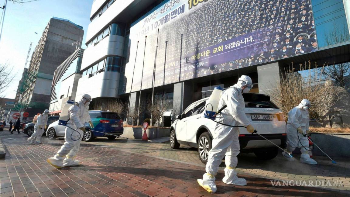 Incrementa en 400% el contagio de coronavirus en Corea del Sur por mujer infectada de secta religiosa