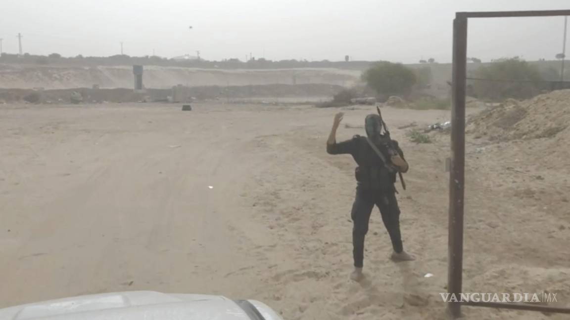 $!Esta imagen de un video publicado en las redes sociales por Hamás muestra un ejercicio con fuego real denominado operación “Pilar Fuerte”.