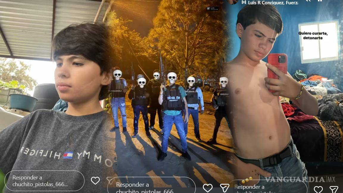 $!Futbol, peleas de gallos y armas... ‘Chuchito Nini’, el niño sicario de 15 años presumía en redes su vida como lugarteniente de ‘Los Reyes’
