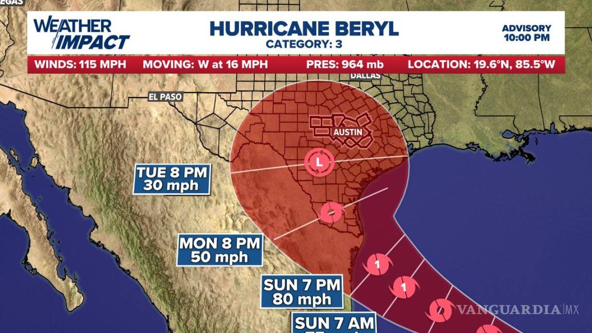 $!Beryl volvería a ser huracán y llegar hasta Texas; se preparan para impacto