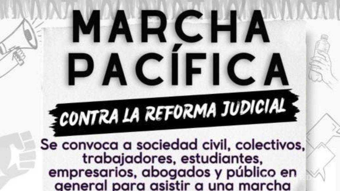 ¡Toma tus precauciones! Cerrarán vialidades en Saltillo por marcha contra la reforma judicial