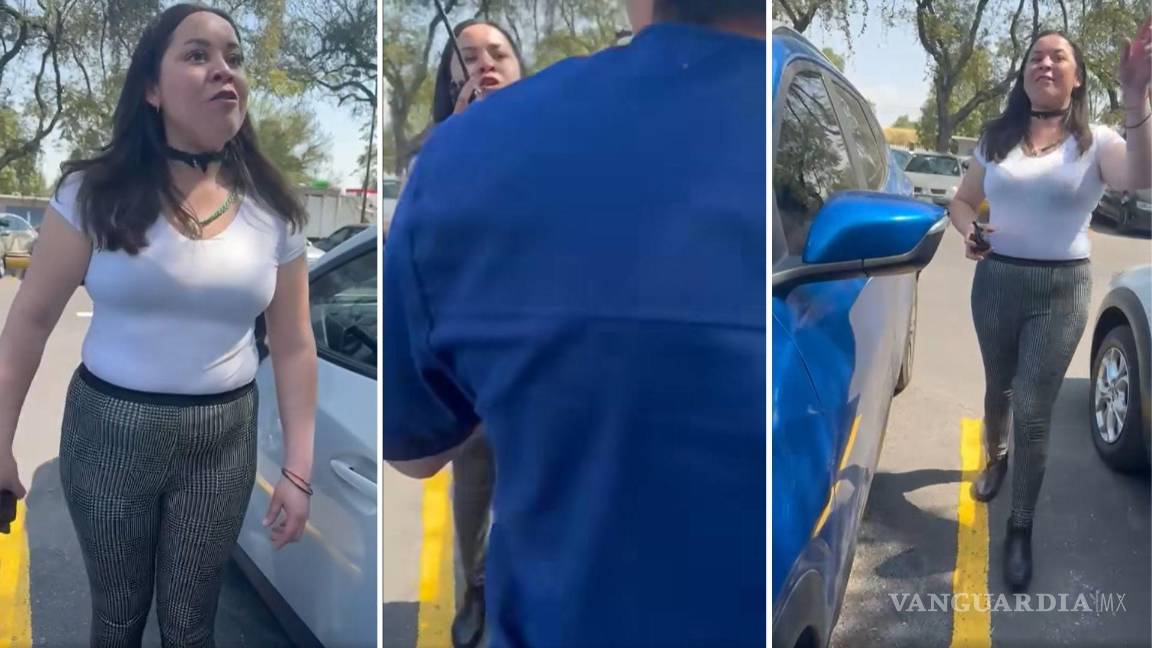 Ahora ‘Lady UNAM’: vigilante se lanza contra estudiante por ocupar un lugar de estacionamiento