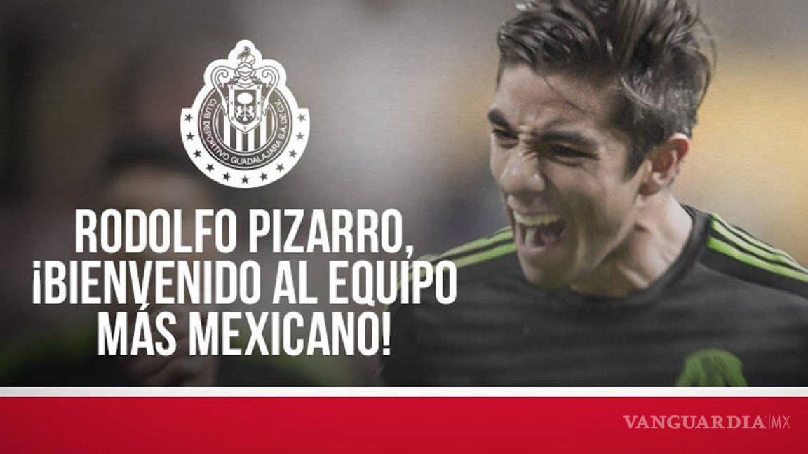 Chivas confirma a Pizarro como refuerzo