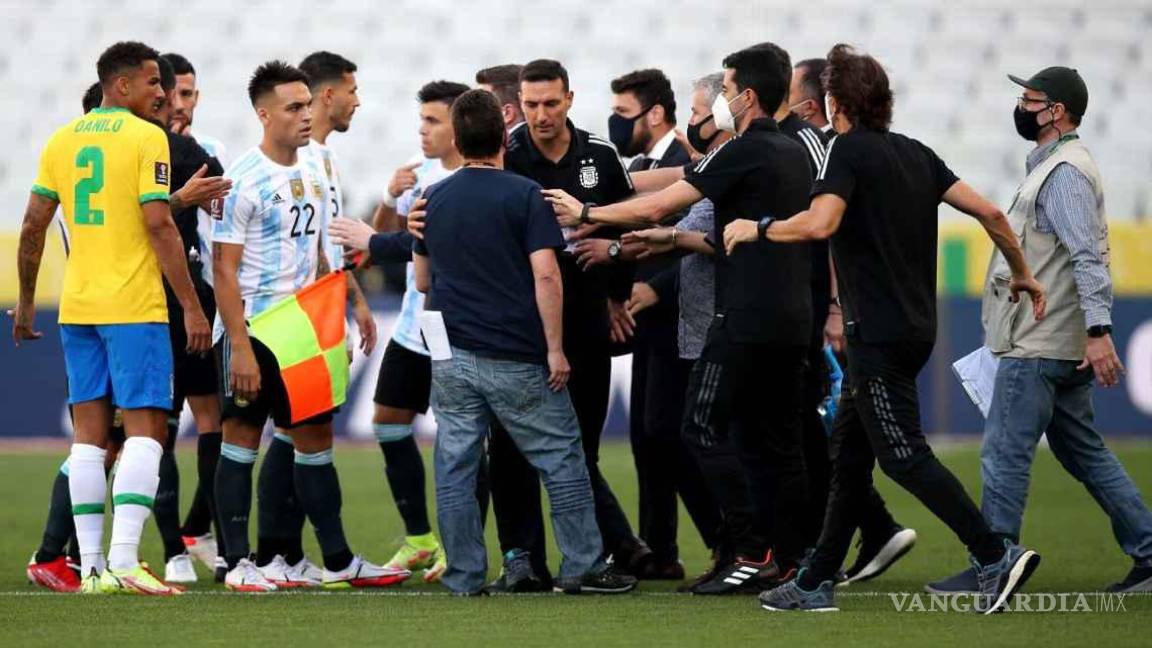 El regulador sanitario interrumpió el clásico entre Brasil y Argentina por las Eliminatorias Sudamericanas