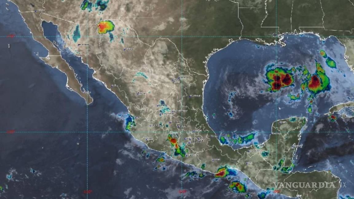 Advierten de intensas lluvias en el noreste de México por depresión tropical “Ocho”