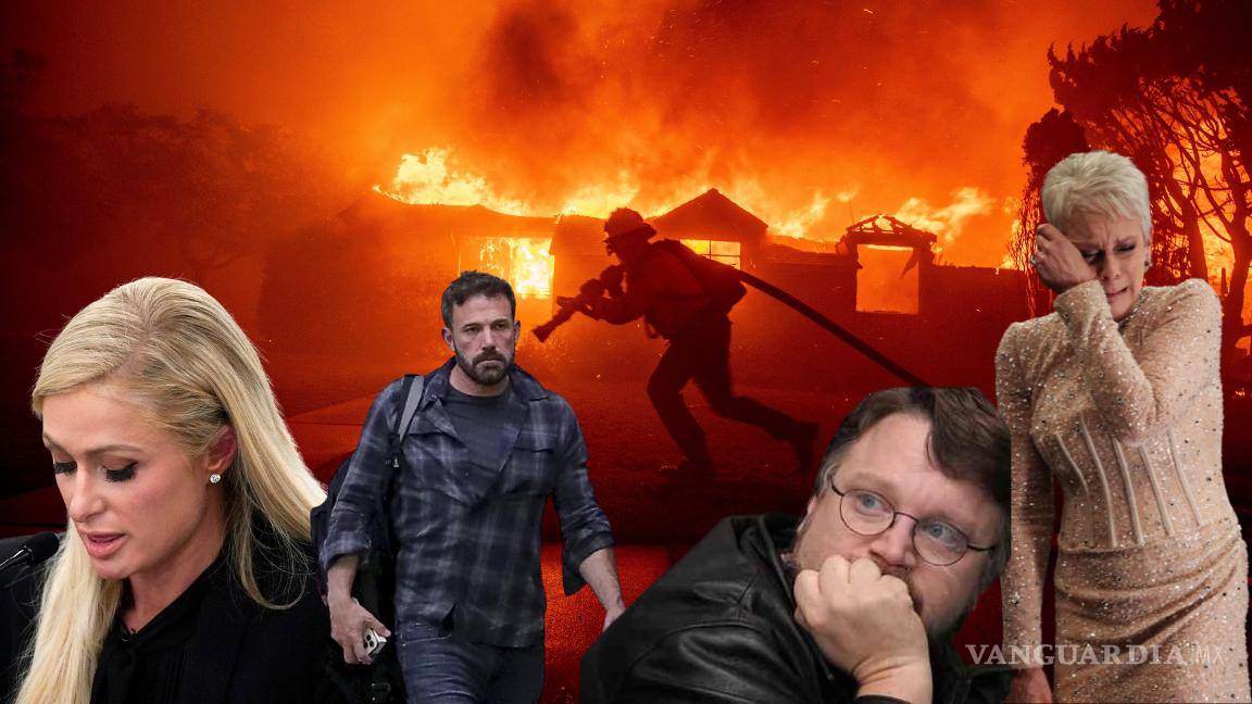 ¡Arde Hollywood! Calcina y obliga fuego a celebridades a abandonar sus casas por incendio entre ellas Paris Hilton, Guillermo Del Toro o Jamie Lee Curtis