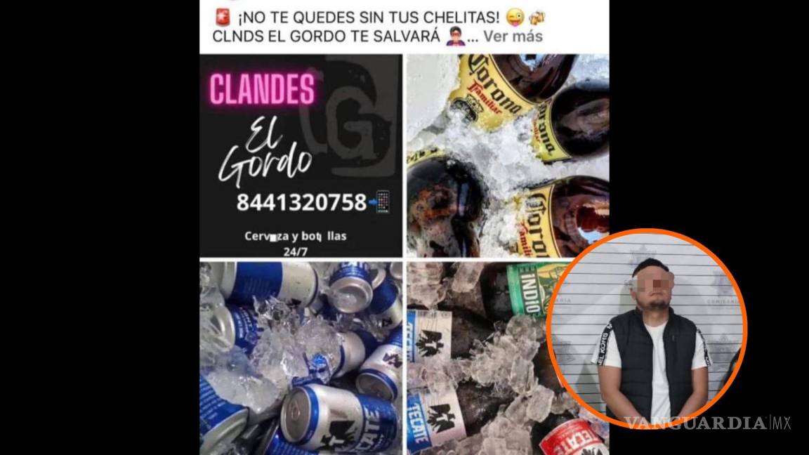 Saltillo: se anuncia en Facebook y atrae a la policía; vendía alcohol fuera de horario