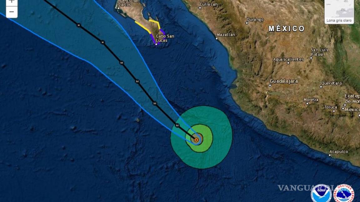 Huracán Genevieve rozará la península de Baja California como categoría 3, hoy miércoles por la noche