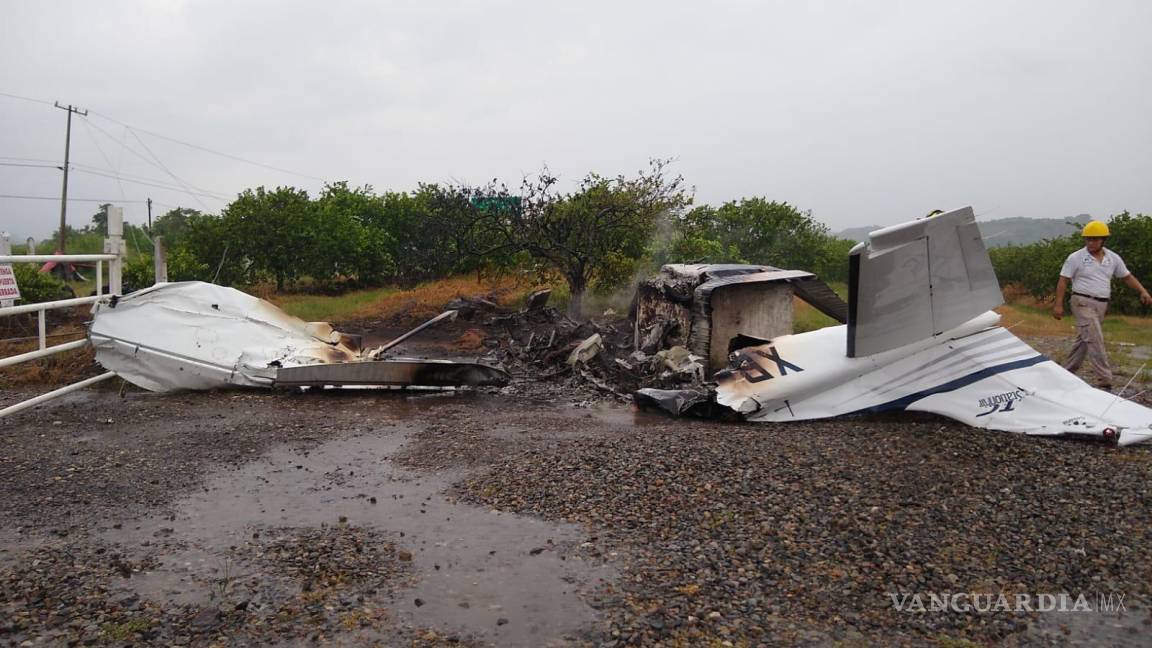 Se desploma avioneta en Veracruz y muere piloto