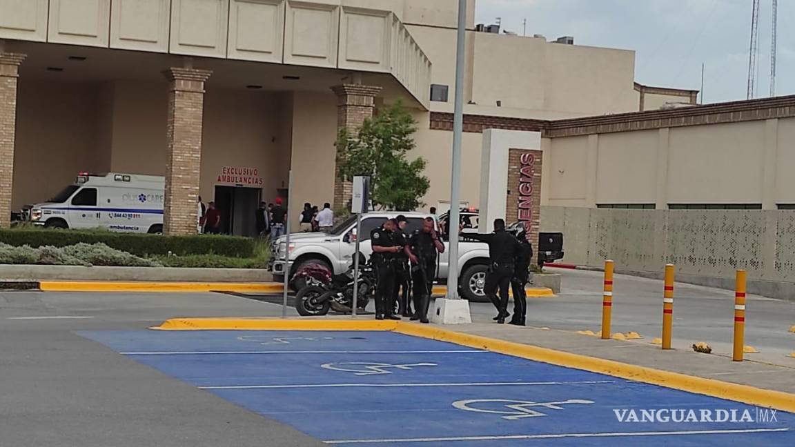 $!El agente falleció en las instalaciones del hospital privado de Saltillo.