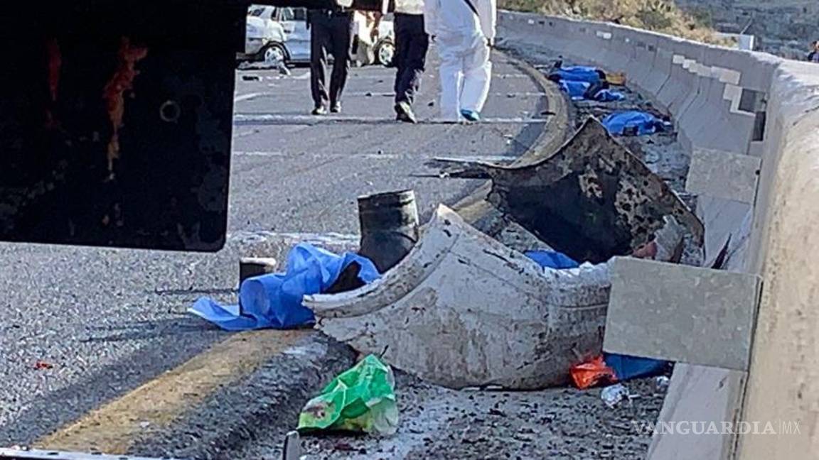 $!Así fue el carreterazo que dejó cuatro muertos en Los Chorros, carretera 57 de Coahuila