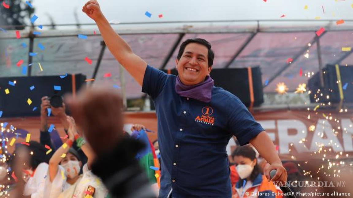 Arauz aventaja elecciones presidenciales en Ecuador