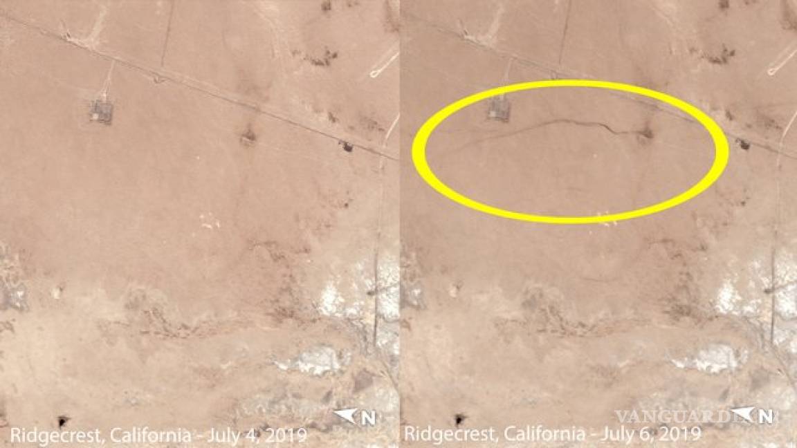 Sismo en California deja gigantesca grieta visible desde el espacio