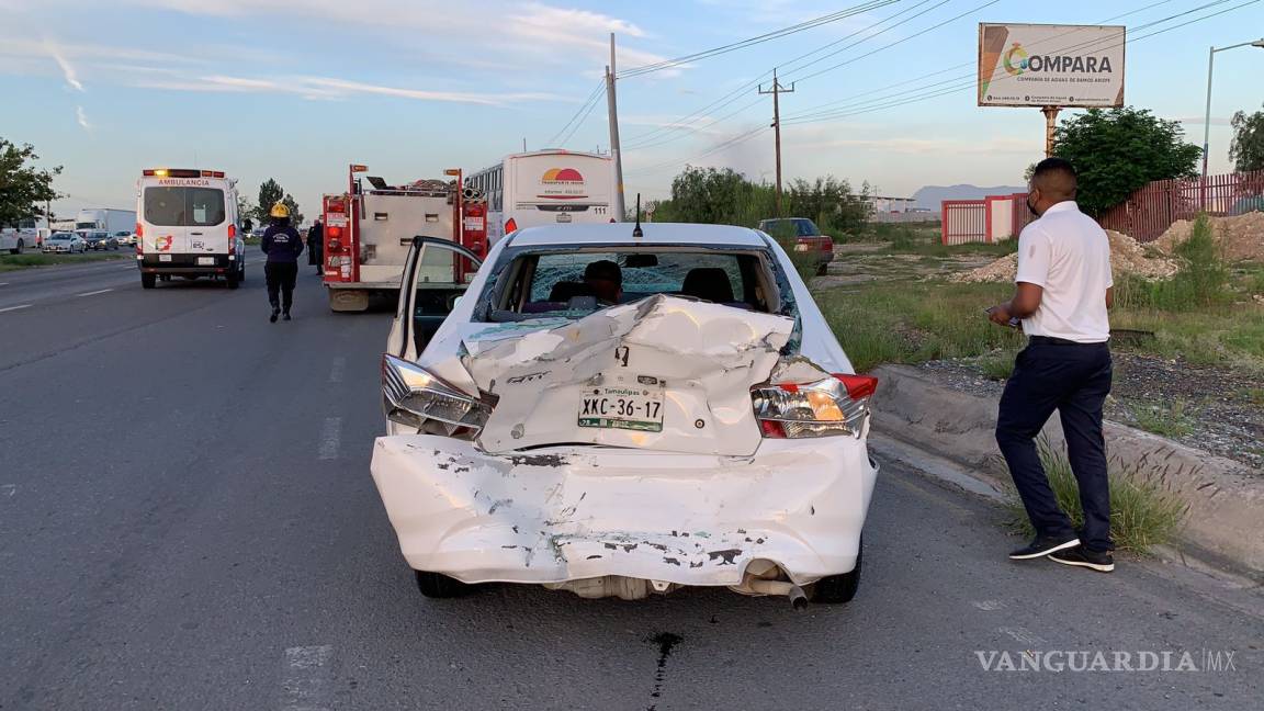 Accidente en carretera Saltillo-Monterrey