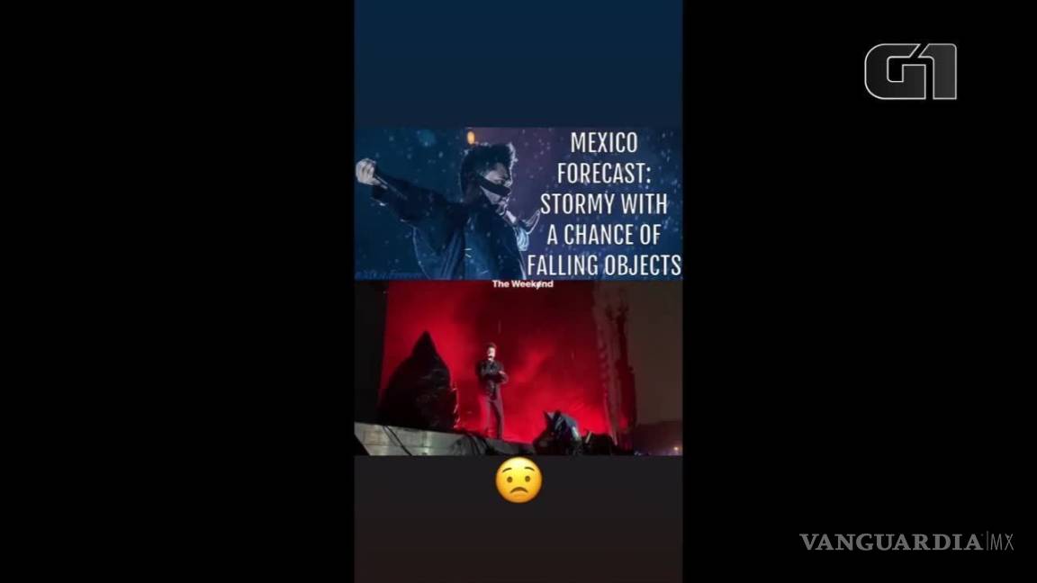 $!The Weeknd casi termina aplastado durante concierto en Monterrey