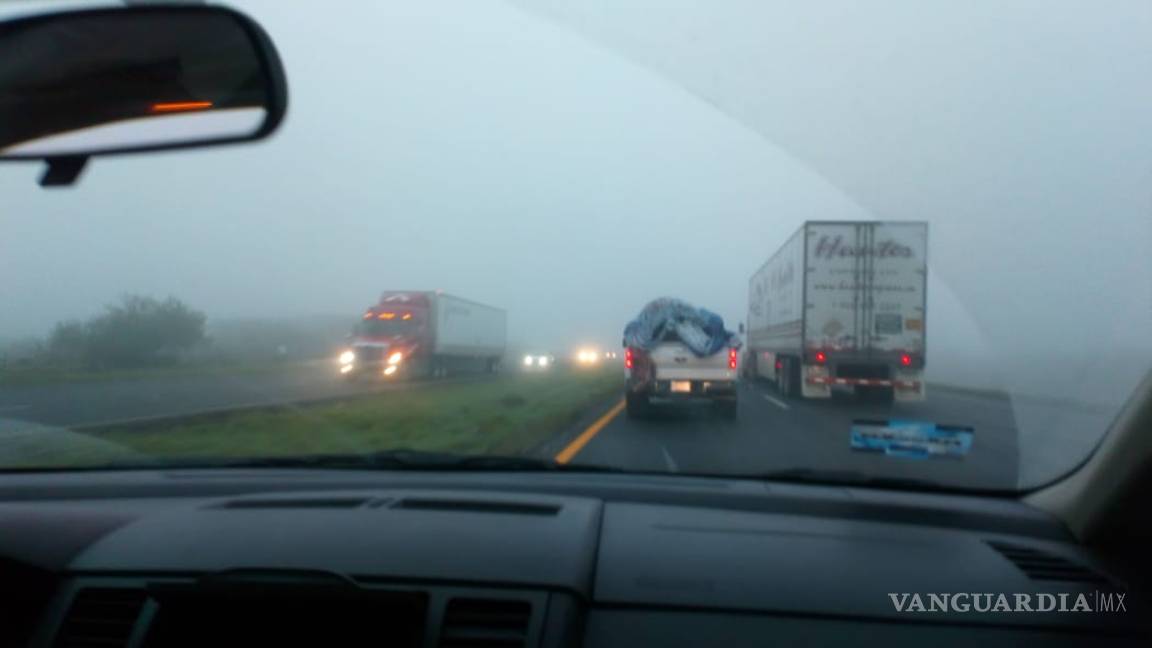Vuelven a cerrar la carretera Saltillo-Monterrey por densa neblina