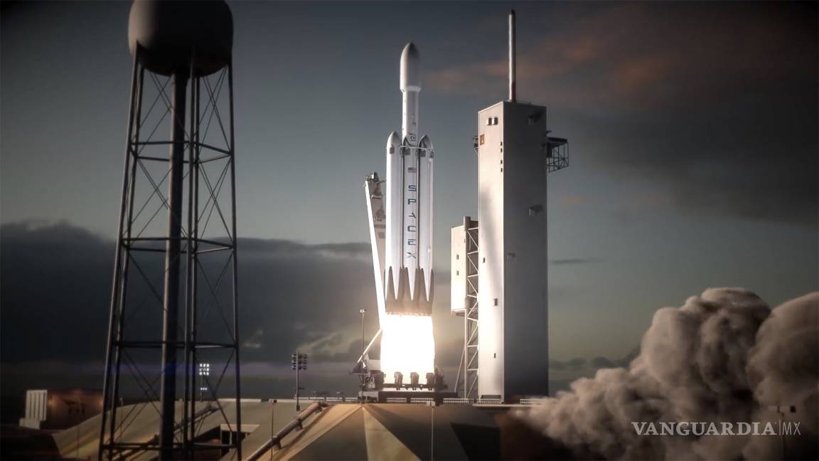 SpaceX lanzó con éxito su cohete gigante Falcon Heavy, con rumbo a Marte