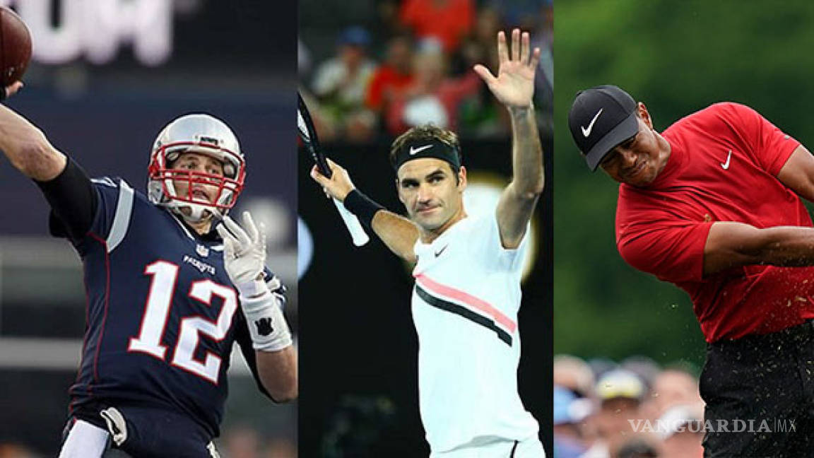 Woods, Federer, Brady: la veteranía al poder
