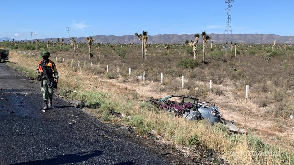 Fallece prensado en accidente carretero sobre la Saltillo-Zacatecas