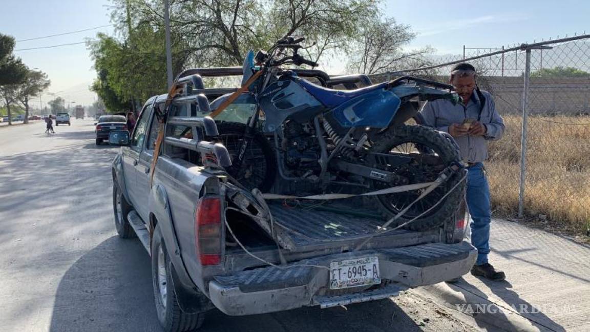 Saltillo: embiste y envía al hospital a motociclista