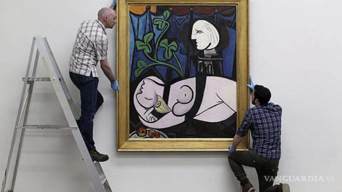 $!Desnudo, hojas verdes y busto. Realizada en 1932, esta pintura celebra la relación de Picasso con su musa, Marie-Thérèse Walter.