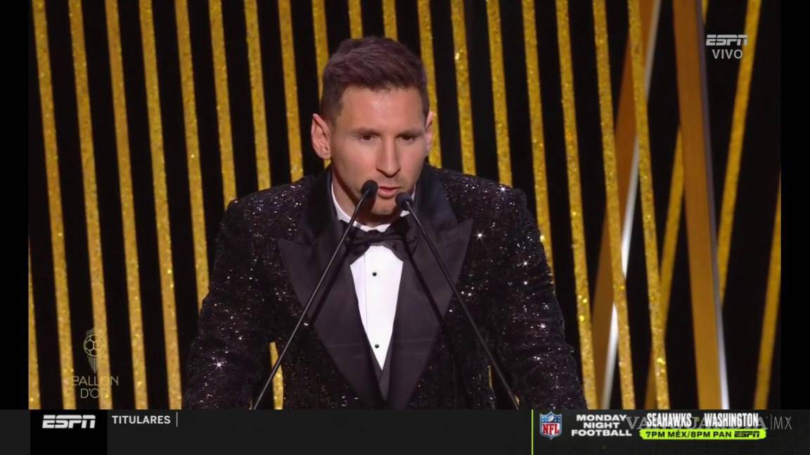 Gana Lionel Messi el Balón de Oro; el séptimo en su carrera