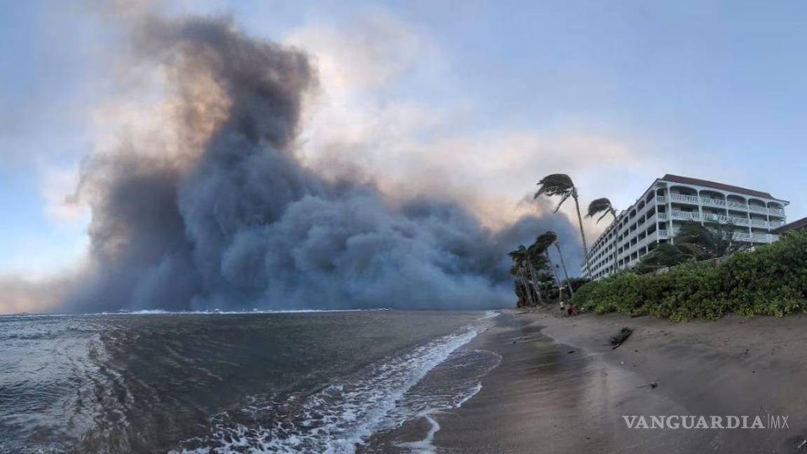 $!La ciudad de Lahaina, en Maui, es la más afectada por las llamas.