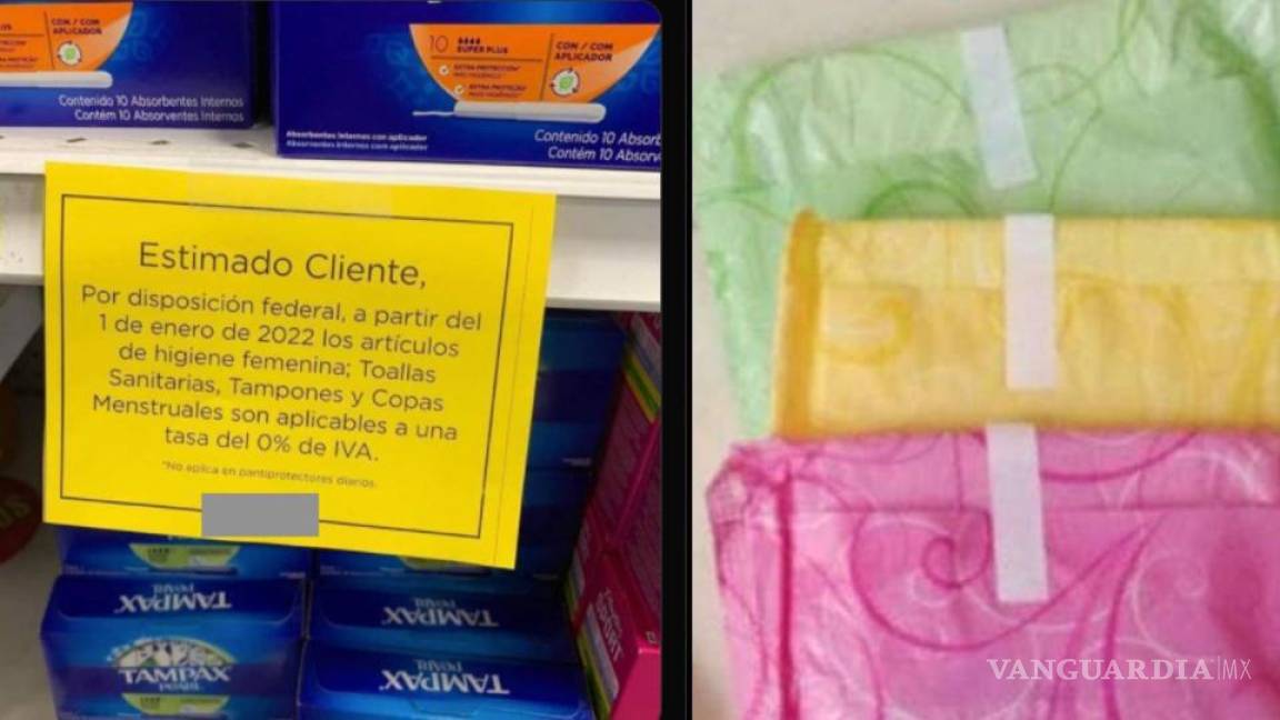 Disfrazan IVA en artículos de higiene menstrual