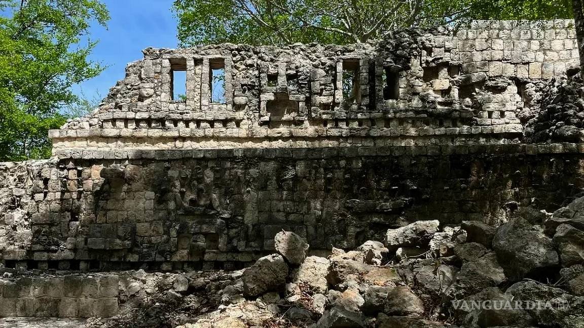 $!El templo de Kinich Ahau ubicado en la zona arqueológica de Kankí, a 48 kilómetros de la ciudad de Campeche.