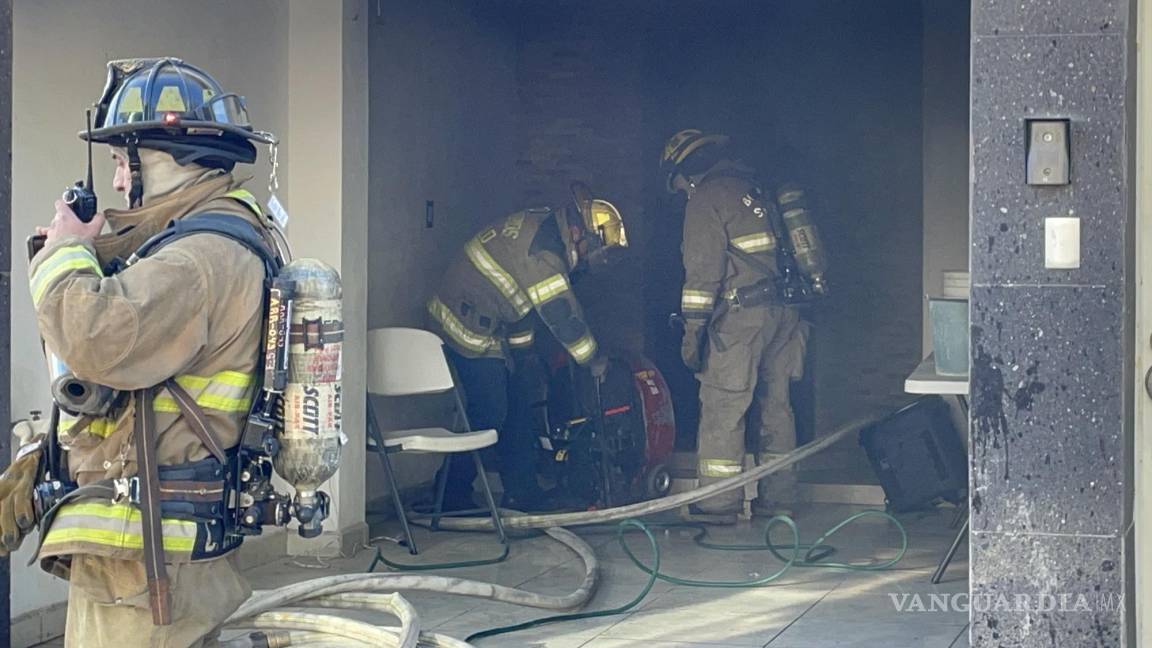 Saltillo: arde en llamas cuarto de lavandería originado por cortocircuito