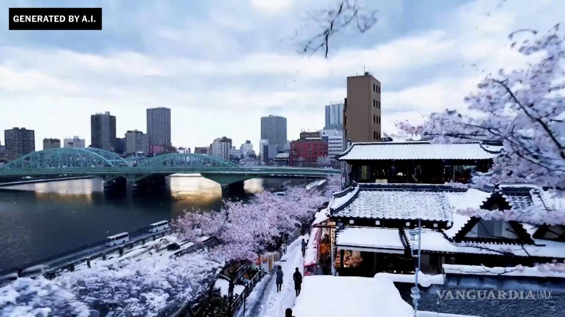 $!El mensaje de creación de este video: “La hermosa y nevada ciudad de Tokio es bullicioso. La cámara se mueve por las bulliciosas calles de la ciudad.