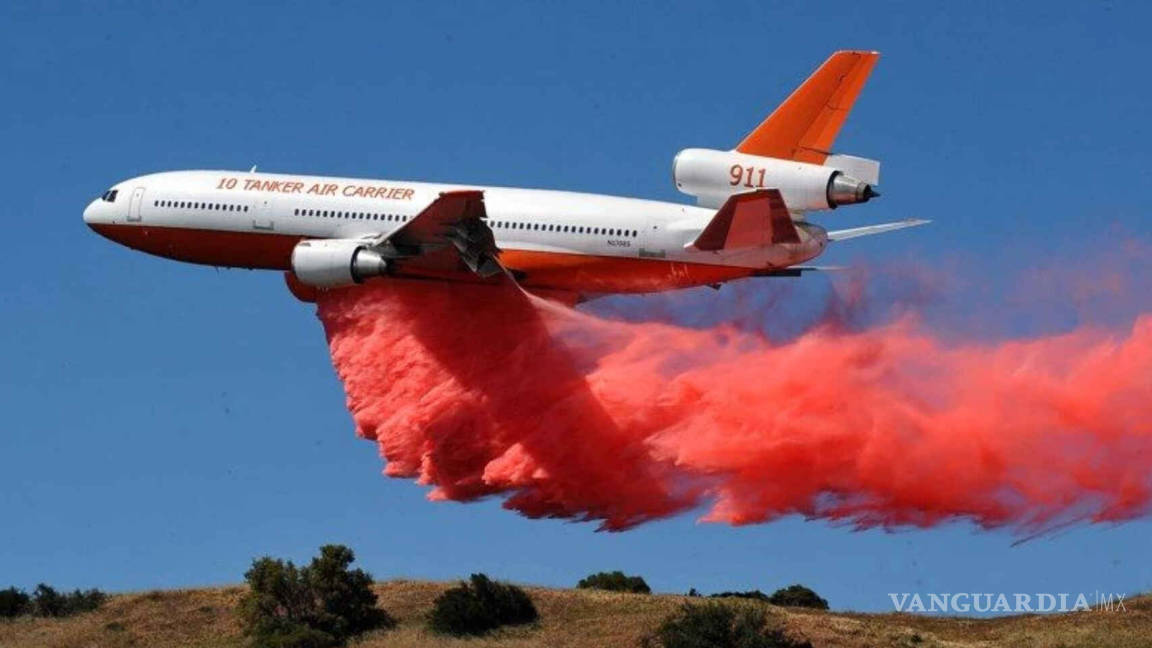 Arriban pilotos de aeronave DC10 para analizar descargas en incendio de Pinalosa