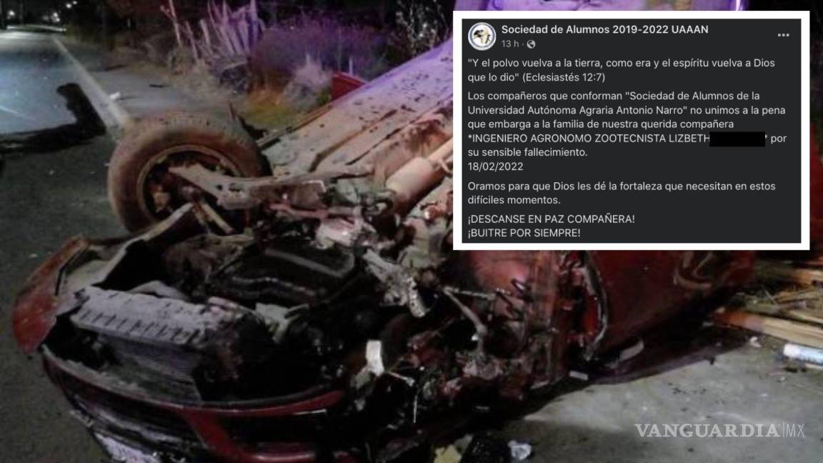 ‘Buitre por siempre’; comunidad de la UAAAN lamenta la muerte de estudiante tras accidente vehicular en Saltillo