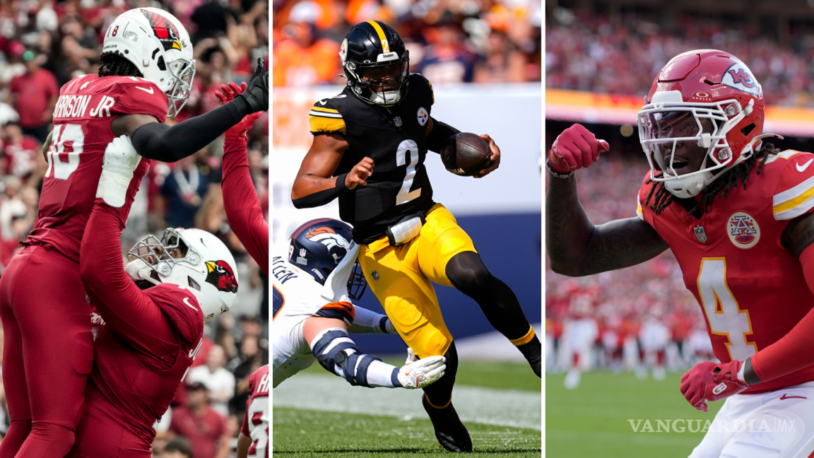 Steelers, Cardinals y Chiefs dominan la jornada verpertina de la Semana 2 de la NFL