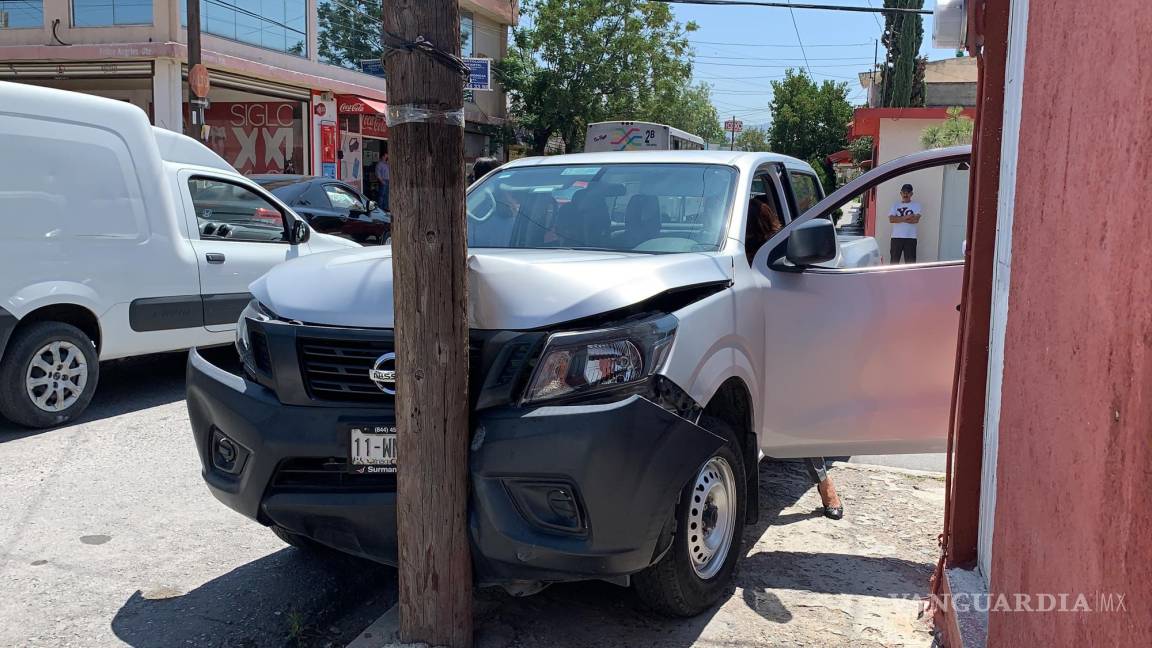 Causa choque múltiple en calles de la Topochico en Saltillo