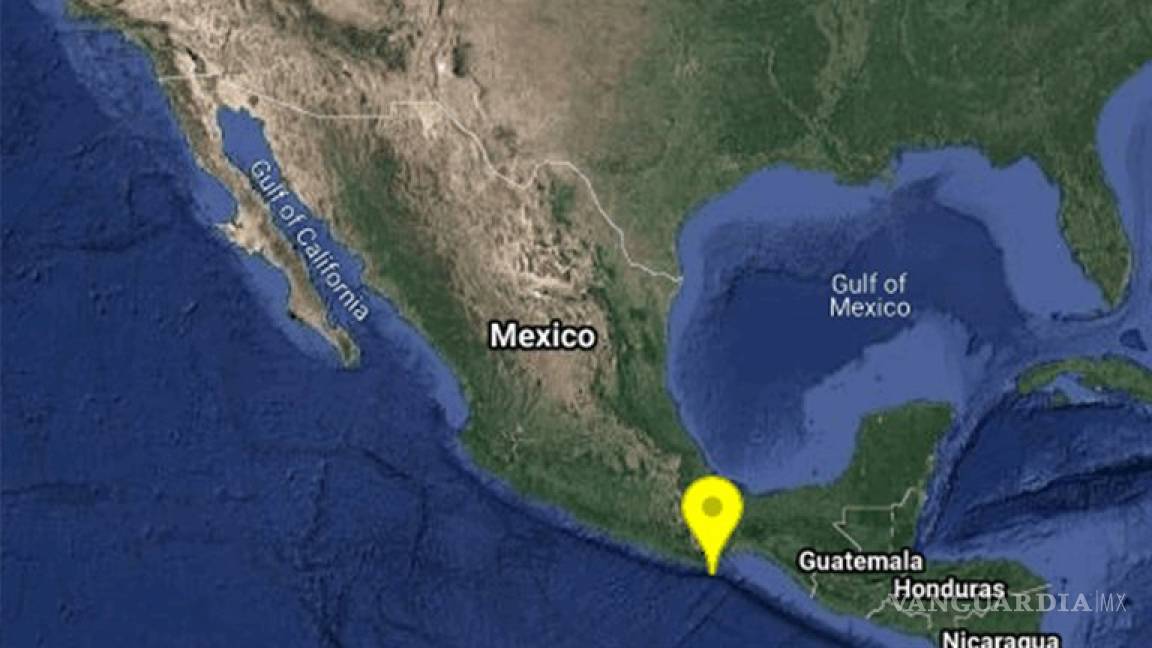 Registran sismo de magnitud 5.7 al sur de Oaxaca