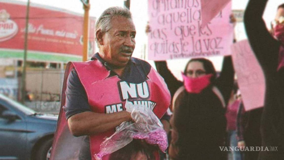 $!José Luis Castillo en las protestas de 2019 en Ciudad Juárez, Chihuahua.
