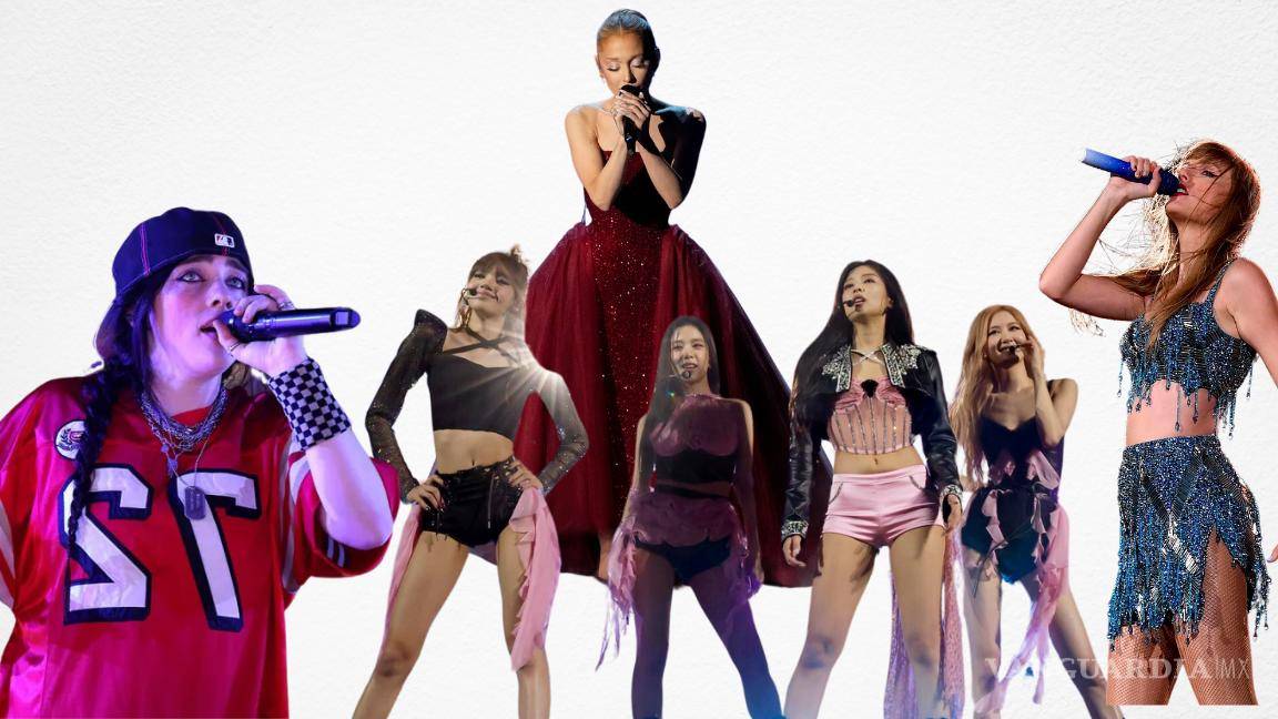 ¡Reinan mujeres en el streaming mundial! Taylor Swift, Billie Eilish, BLACKPINK y Ariana Grande a la cabeza 