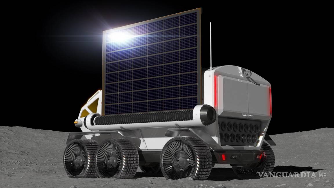 $!ilustración gráfica que muestra un vehículo llamado “Lunar Cruiser” para explorar la superficie lunar. AP/Toyota Motor Corp.