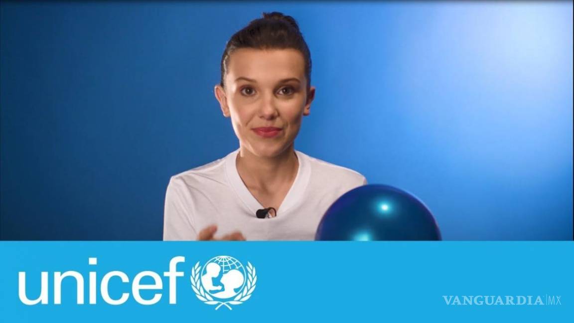 Millie Bobby 'Blue' nos invita a ‘ponernos azules’ para el Día Mundial de la Infancia