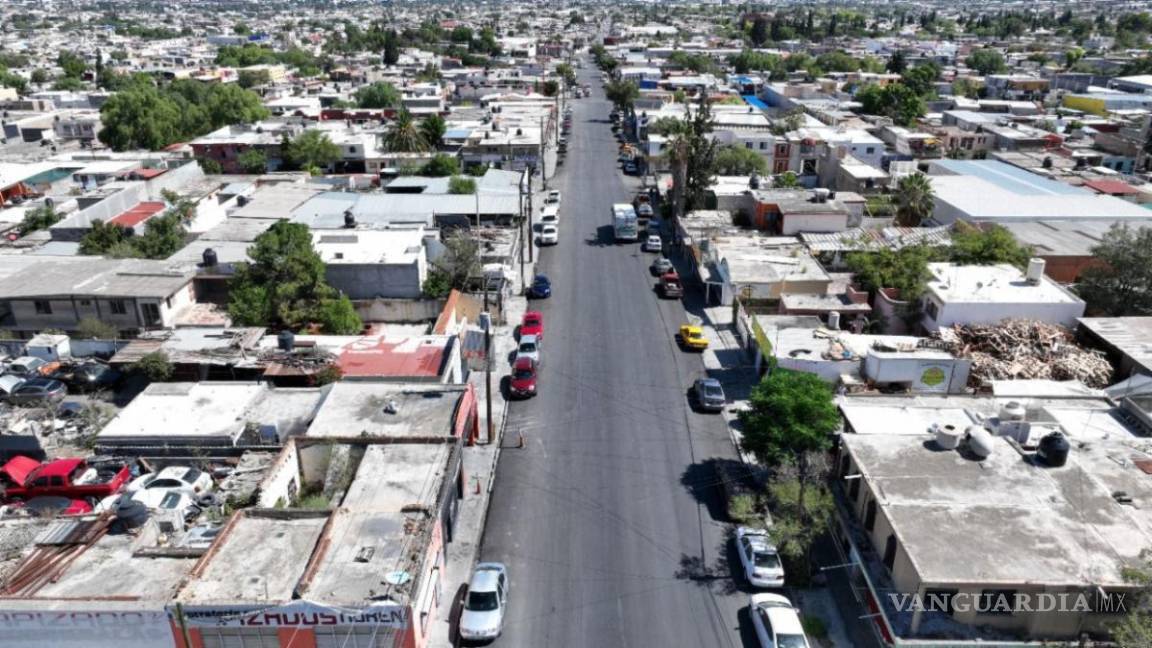 Recarpeteo en la avenida Urdiñola de Saltillo registra 55 por ciento de avance