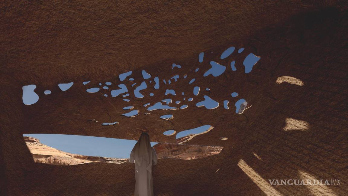 $!Representación conceptual que muestra el paisaje de la la Reserva Natural de Sharaan visto desde el interior del complejo turístico. EFE/Omar Goncebat/Ateliers Jean Nouvel (AJN)